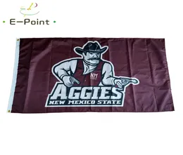Nuovo Messico State Aggies Polyester Flag 3ft*5ft (150 cm*90 cm) Bandiera Banner Decoration Flying Home Garden Gifts Outdoor3931042