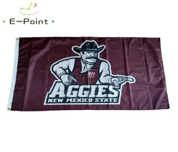 뉴 멕시코 주 Aggies 폴리 에스테르 깃발 3ft*5ft (150cm*90cm) 깃발 배너 장식 홈 정원 야외 선물 3931042