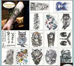 1600 estilos de tatuagem de tatuagem de meia manga Tatuagens temporárias à prova d'água Aceitar