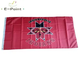 MILB INPOLIS INDIANS FLAG 3*150 cm*150 cm) Polyesterbanner Dekoration Flying Home Garden Festive Gifts9053353