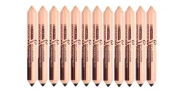 新しい48pcslot maquiagem eye brow menow makeup double function yeabrow Pencils Concealer Pencils Maquillaje9585128