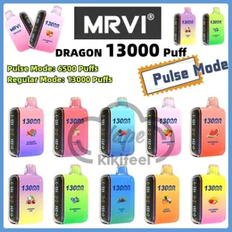 Vaper Puff Oryginalny MRVI Dragon 13K Puffs Vapes Djejazbowe zaciągnięcie cewki Vape urządzenie Vape 20ml Grape Granat Puflild Pucha