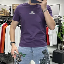 Herr t-shirt rund nacke bokstav trycker manliga tees sommar daliy outfit trend bomull toppen enkelhet streetwear man kläder