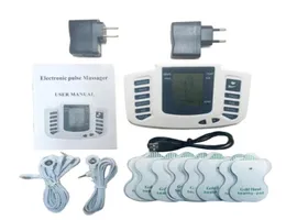 Elektrisk stimulator full kropp avslappna muskelterapi massagepuls ten ten akupunktur hälsovård maskin 16 pads5918407