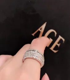 Possesses Series Ring Piage Rose Rose extremamente 18K Plated Gold Sterling Silver Luxury Jóias Rotativa Rotativa Requintada Brand Designer7681282