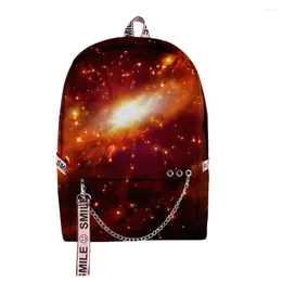 Рюкзак модная новинка забавная Starry Sky Student School Bags Unisex 3D Print Oxford Водонепроницаемые ноутбуки Многофункциональные рюкзаки рюкзаки