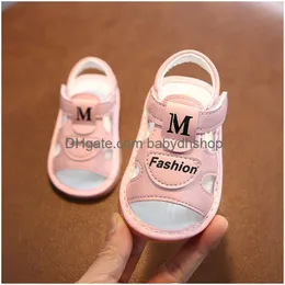 Pierwsze spacerowicze letnie dziewczęta chłopcy sandały dla dzieci buty dla niemowląt 4 style maluch kapci miękki dno