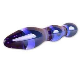 Pyrex Sextoy Anal Beads Plugs Sex Toys für Frauen Kristallmassagegeräte für Frauen ganz sexy blaue Farbe Glas Dildos Penis DO5015192