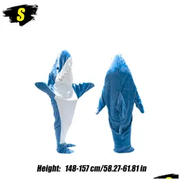 Одеяла мультфильм акула сумка для пижамы офис.