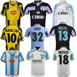 Lazio Retro Soccer Jerseys 1989 1990 1991 1992 1999 2000 2001 Nedved Simeone Salas Gascoigne Home Away Football Shirt Veron Crespo Nesta 89 90 91 92 93 98 99 00 100