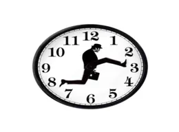 الساعات الحائط الكوميديا ​​البريطانية مستوحاة من الساعة الإبداعية الكوميدية ديكور المنزل الجدة مشاهدة مضحك المشي صامت صامت 6174116