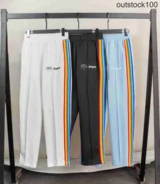 High End Designer Shorts for Paa Anggles Prawidłowa wersja Stripe Sports Casual Spodnie Slim Pront Pants Jasnoniebieska wstążka z 1: 1 oryginalne etykiety