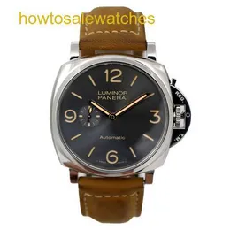 ساعة معصم للجنسين Panerai Leather Leather Steel Automatic Mechanical Fashion Men Watch Watches Watches Swiss Watch Dist Black Dist