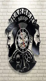 Zegar fryzjerski Zegar ścienny Nowoczesne fryzjer dekoracji Zegar ścienny wiszący fryzjer zegarek ścienny do salonu fryzjerskiego Y2001109871018