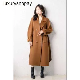 Top Maxmaras Cashmere Coat 101801 Womens Coats Winer Max Doubleided 30% Classic Long M Home Woolen for Women