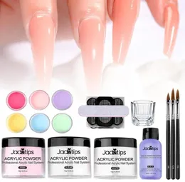 Nail Art Kits Acrylic Powder Set Crystal Glitter Kit Liquid Monomer Builder With Brush File Nails Extension Manicure1358500