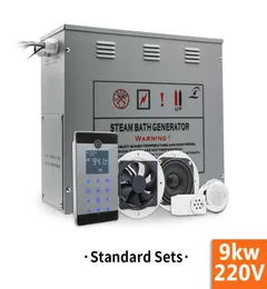 9 kW240 V Bad Toilettenduschendampfgenerator Nass Sauna Bad Generator für Bad Toilettenbedarf Messing Auto Drainage1913842