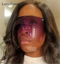 Longkeeper Moda Yüz Koruyucu Gözlükleri Kadın Erkek Güvenlik Blocc Goggles Antisprey Maske Tam Yüz Su Geçirmez Güneş Gözlüğü1959002