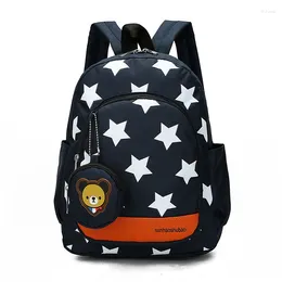 Backpack Stars Printing Children Backpacks Kids Kindergarten School School School Garotas meninas Criança fofa Rucksack