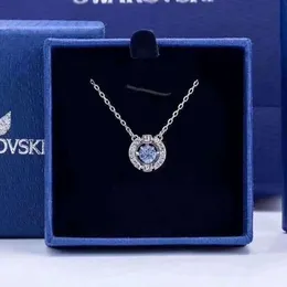 Swarovski Designer smycken hänge halsband med Swarovski Crystal Elements Dynamiska hjärthalsband Lyxig svanhalsband för kvinnors mors dag gåva