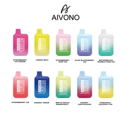 Authentic AIVONO AIM MINI BOX 600 Puffs Plus Disposable TPD version E Cigarette With 400mAh Battery Prefilled 10ml Pod SKE Crystal Bar elf 600 puffs