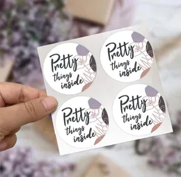 500pcs Pretty Things Inside Stickers Rose Flower Seal Label Valentine039s Day Gift 57BB Wrap6041045