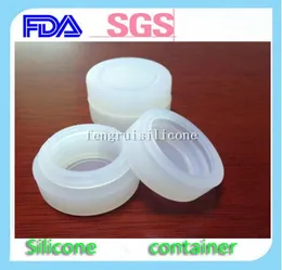 Wholefactory Clear Color Nonstick Nontick Mini Silicone Jars Dab Wax Container 300PCSLOT1311147