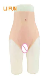 Realistyczne silikonowe majtki pochwy Enhancer Hip Fałszywa bielizna dla Shemale Crossdresser Transgender Drag Queen Mężczyzna do kobiety H22057467620