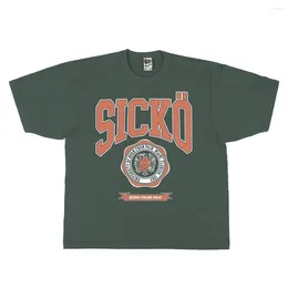 Men's T Shirts 23 Sicko Green Miami From Pain IAN CONNOR T-Shirt Hip Hop Skateboard Street Cotton T-Shirts Tee Top Kenye 218