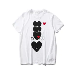 Spela Herr T-skjortor Kvinnor Designer T-shirts Commes Des Garcons Cottons Love Tops Man Casual Tees Shirt Luxurys Clothing Street Fit Shorts Sleeve Clothes Plus Size 4004