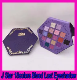2020 NUOVO J STAR 18COLORS Blood Blood Lust Honeshadow Shimmer and Matte Puple Palette Exhadow Cosmetic Artistristry Palette6343027
