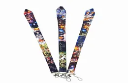 뉴 스타일 애니메이션 핸드백을위한 약속 된 Neverland Keychain 리본 끈 끈을위한 Keys ID 카드 지갑 전화 스트랩 매달려 로프 LARIAT B9733970