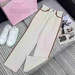 Women's Pants & Capris Designer Brand Straight Summer New Fashionable and Versatile, Advanced Elegant, Age Reducing Splicing Tube Floor Sweeping Simple Casual X9GH