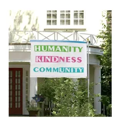 Political Humanity Kindness Community Flags 3x5ft Banners 100D Polyester 150x90cm High Quality Vivid Color With Two Grommets9351048