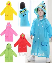 Vattentäta barn Raincoats Cartoon Design Baby Summer Rainwear Ponchon 90130cm Längd749476