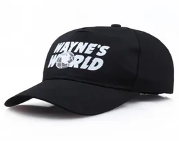 Black Waynes World Baseball Caps Unisex Hip Hop Hats Sunhat Costume Embroidered Mesh Hat Trucker Dad3837596