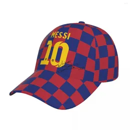 Ball Caps Vintage Football Messis İmza Beyzbol Unisex Style Snapback Hat Futbol Dış Mekan Tüm Mevsimler Seyahat