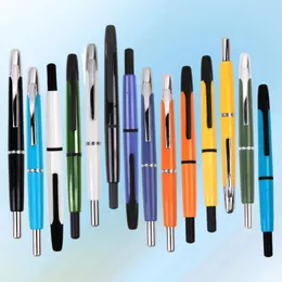 MAJOHN A2 Retractable Fountain Pen EF 0.4mm Nibs writing Ink Pens with Converter For students shcool office supplies Gift pens 240425