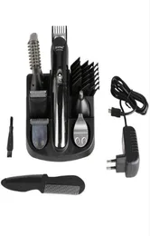 KEMEI 100-240V KEMEI 5 W 1 ELEKTRYCZNY GŁADKA Tytanium Clipper Broda Razor Men Tools Styling Maszyna do golenia dla Barb2335790