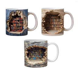 Presente de copo do clube do livro de canecas para os leitores caneca de cerâmica com alça de café