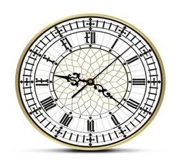 Big Ben relógio contemporâneo moderno relógio de parede retro silencioso não ticking observe a decoração de casa inglesa Great Britain Londres LJ208809751
