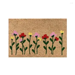 Carpets 4PCS Summer Doormats Flowers Door Mats Floor Home Indoor Farmhouse Welcome Front Mat Durable