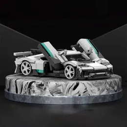 Utomhusleksak kompatibel med Lego MOC -bilmodell, Mercedes AMG en modulär leksakset, pojkar gåva