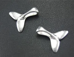 500pcslot Antique Silver Alloy Tail Fish Charms Pingentes para jóias DIY Fazendo descobertas 16x17mm7162466