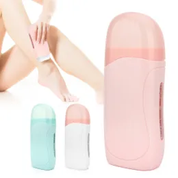 Waxing Professional Wax Hair Removal Machine Wax Heater Roller Base Roll on Waxing Refillable Single Handheld Depilatory Skin Cleaner