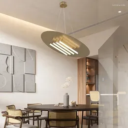 Lampadari moderni decorazioni per la casa classiche moderne lucente spaceship elegante lampada a led a led luce comfort per sala da pranzo