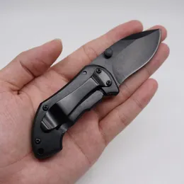 Mini kieszeni LNife taktyczne składanie LNife Outdoor Pocket Camping Noże Rękojeść z drewna czerwonego kwasu 440C Blade EDC Multi Tool