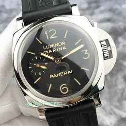 Мода роскошные пенарри -часы -дизайнер часы Mens Lumino Precision Steel 47 -мм механический механический