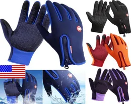 Luvas quentes de inverno impermeabilizadas Espumos ao ar livre Mittens Touch Screen Unissex Men Glove 4988635