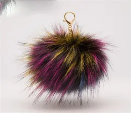 New Fashion Pompons Keychains y Key Chains Pompons Keychains Plush Key Ring Trinkets Bag Pendant For Women5253638